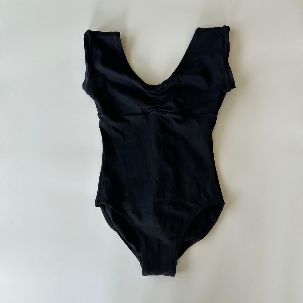 Gaynor Minden Ballet Leotard Black Adult Petite in Good Condition